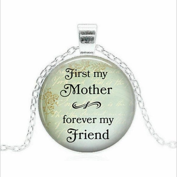 💖 First My Mother Forever My Friend Necklace - Picture 1 of 5